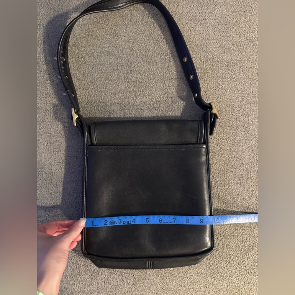 Vintage Coach Bag Black Leather - Picture 15 of 16